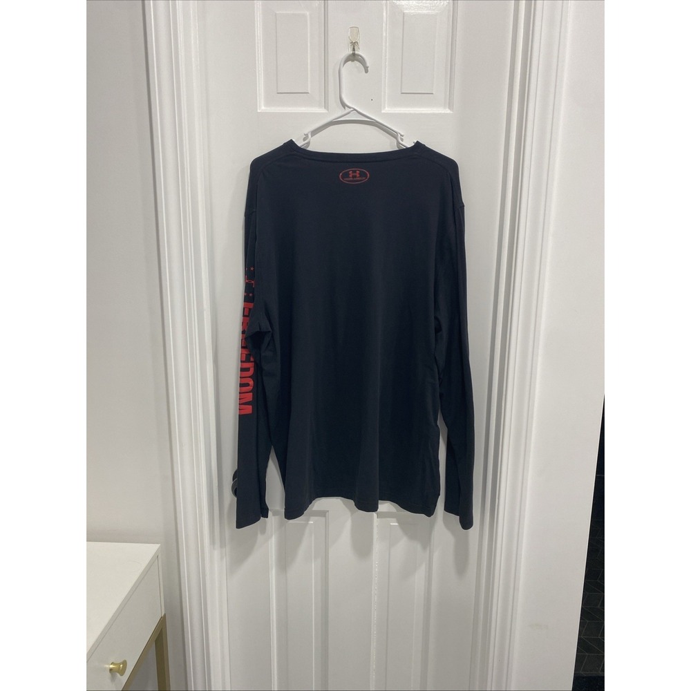 Men's Long Sleeve Under Armor Black Tee "Protect This House" 2XL - Picture 4 of 4